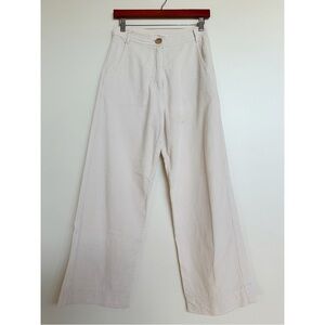 Women's Cream Wide Leg Pants